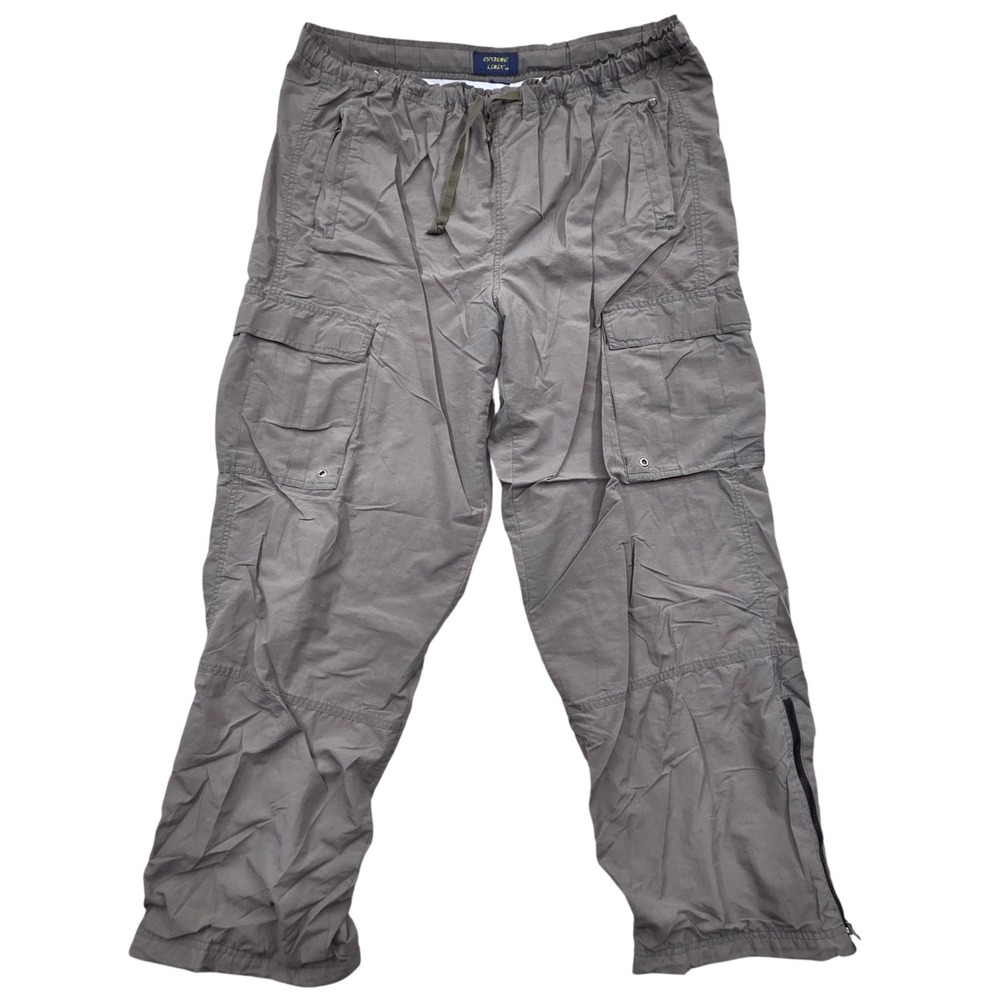 Vintage Y2K Extreme Limit Baggy Skater‎ Cargo Pants Grey Mens Medium 38x32